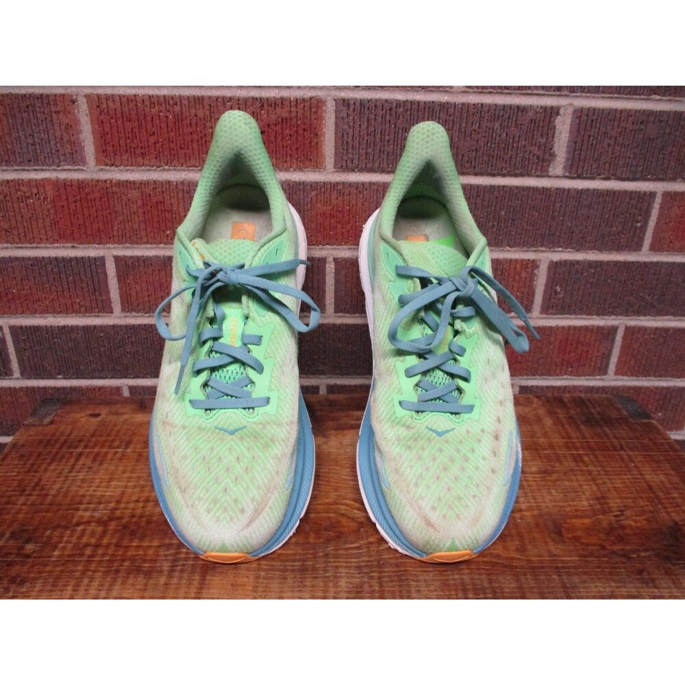 Hoka One One Mens Clifton 9 Green 1127895 ZLGL Shoes Running Sneakers 9.5 D - Picture 4 of 16